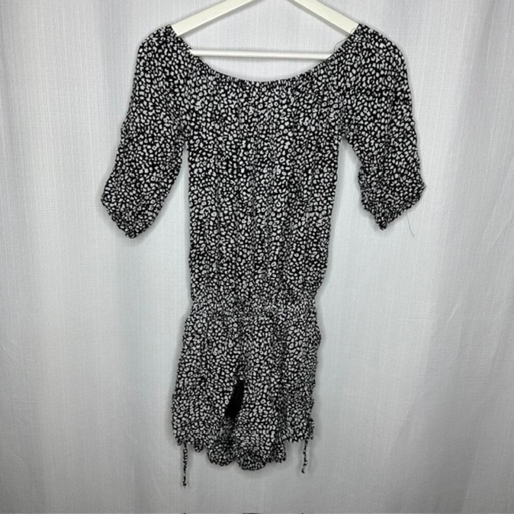 Faithfull the‎ Brand Black Print Shorts Romper